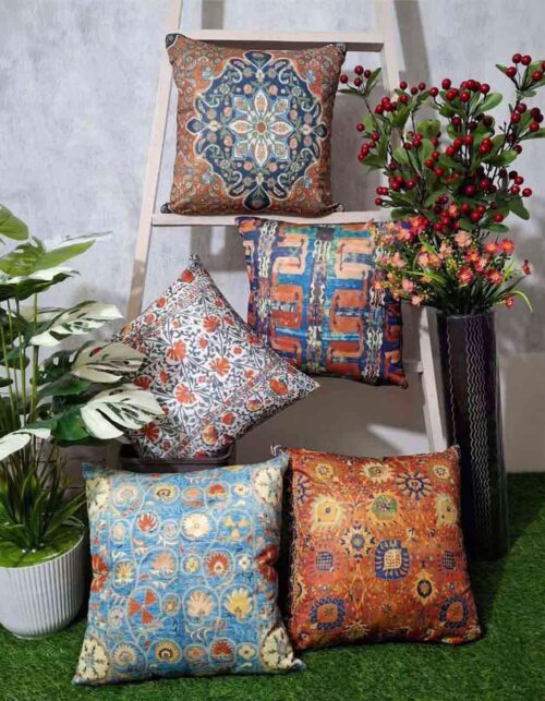 Mandala Design Cushion Cover 5 pc Set